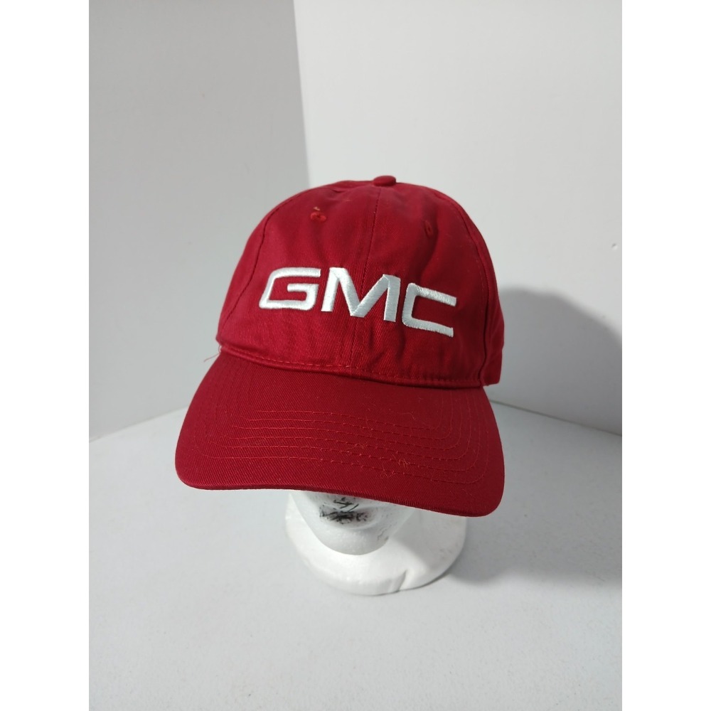 GMC Truck Hat Red Adjustable Baseball Cap Ralph White‎ GM Licensed Promo